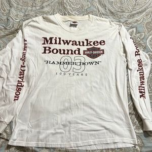 Harley Davidson 100 Year Anniversary Shirt 2003 - Milwaukee Bound Long Sleeve L